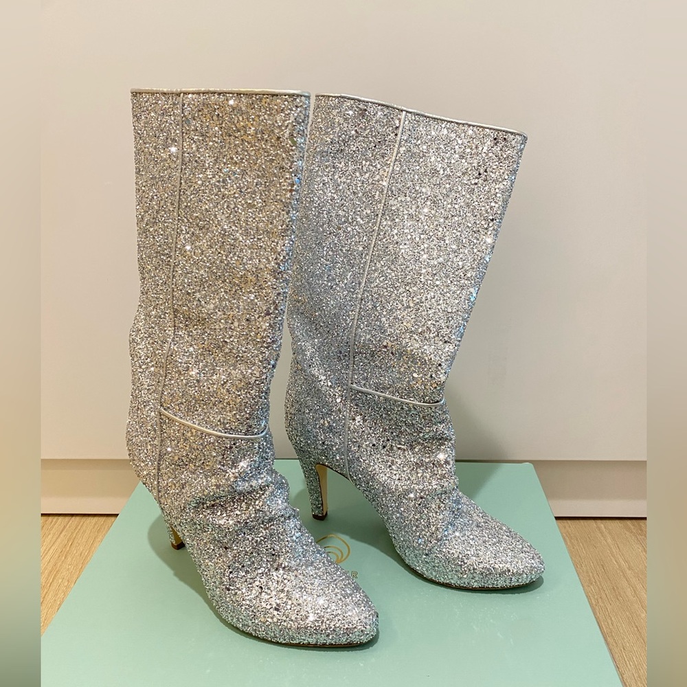 Brothers Vellies Elevator Boot in Disco Dust Glitter